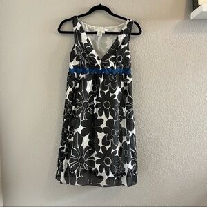 Black and white floral dress